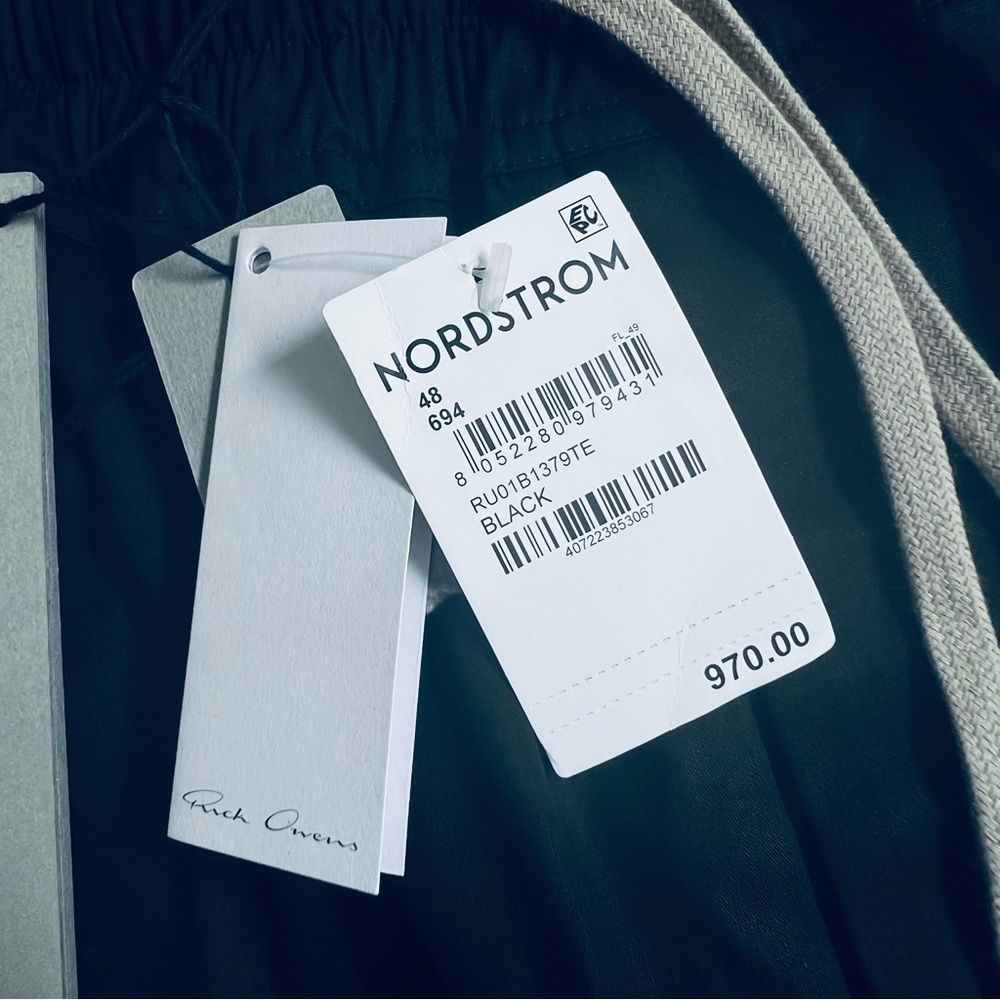 *SOLD* Rick Owens, Fogachine SS2022 Cargo Long, Black, EU 48 (US 34” waist) - Picture 7 of 7